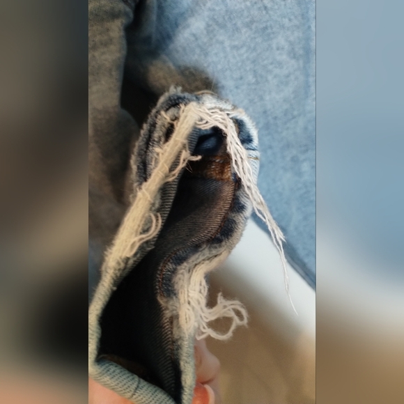 LOFT Light Wash Button Fly Light Distressed High Waist Skinny Jeans Sz 29/8 - Picture 5 of 9